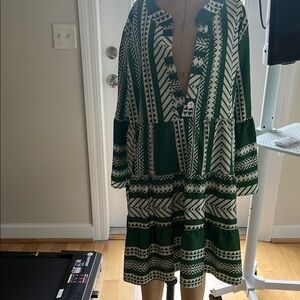 Green Patterned Dress